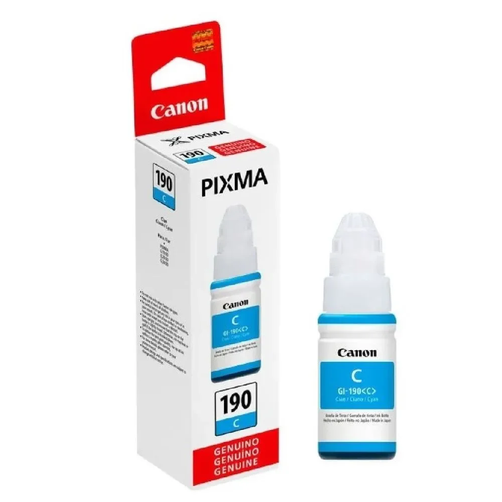TINTA CANON GI-190 CIAN ORIGINAL