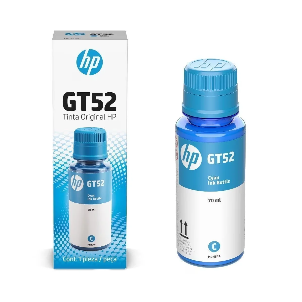 TINTA HP GT52 CIAN ORIGINAL