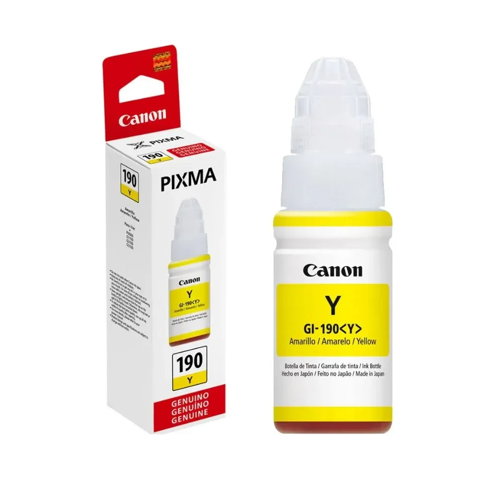 TINTA CANON GI-190 YELLOW ORIGINAL