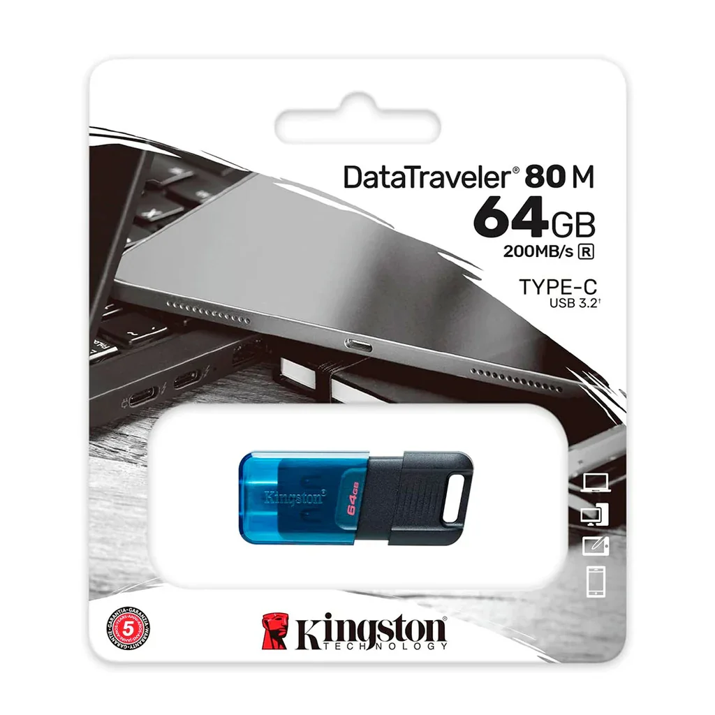 KINSGTON MEMORIA USB-C DT80M 64GB 3.2 GEN 1