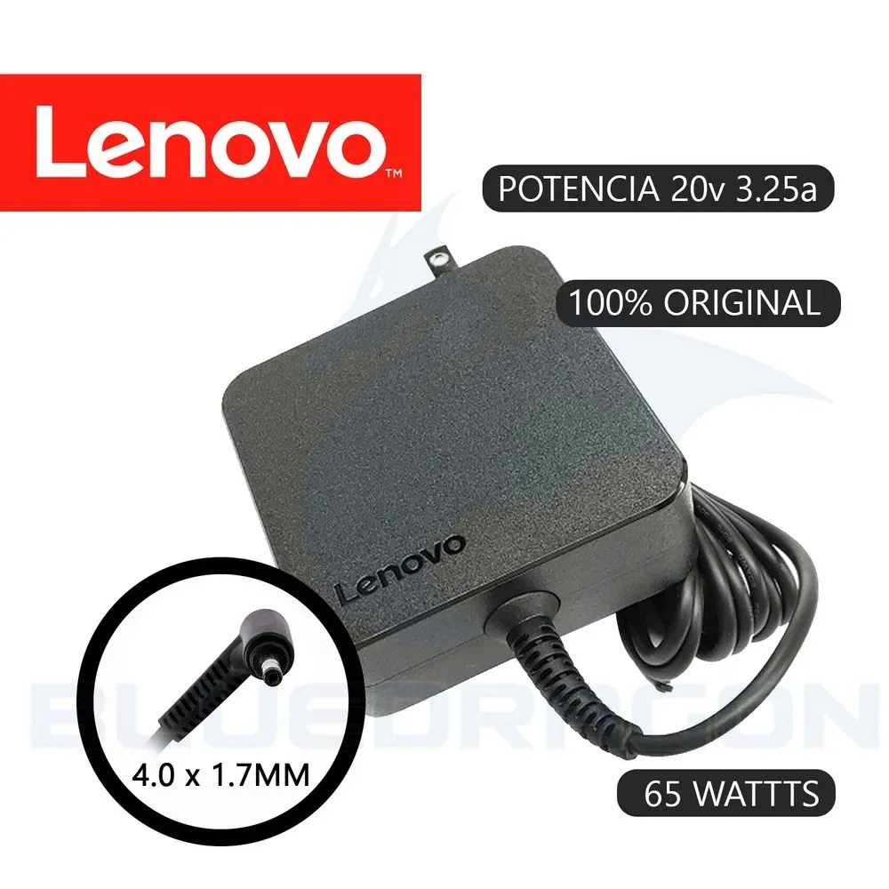 LENOVO CARGADOR PUNTA FINA CUADRADO 20V 3.25A