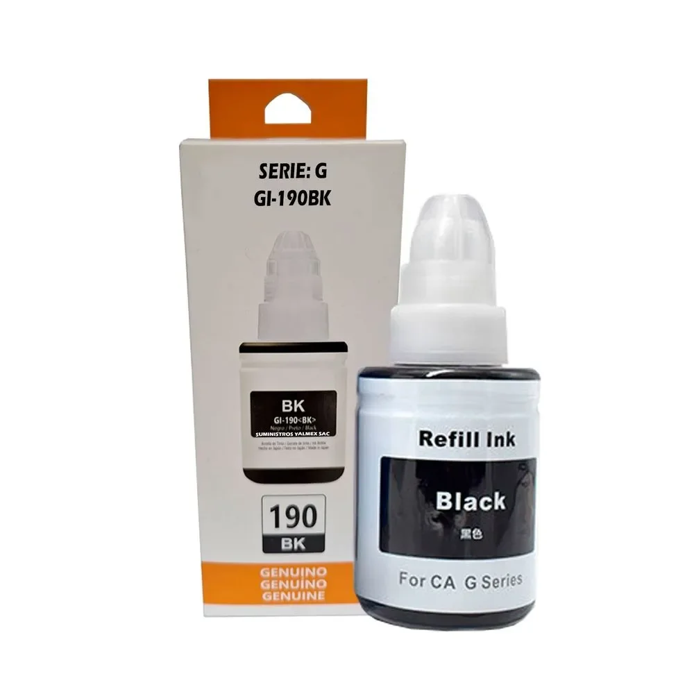 QUADCOLOR TINTA COMPATIBLE B190 BLACK CANON