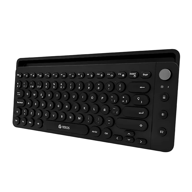 TECLADO TEROS TE-4064 Inalámbrico BT 3.0 + BT 5.2, 80 Teclas