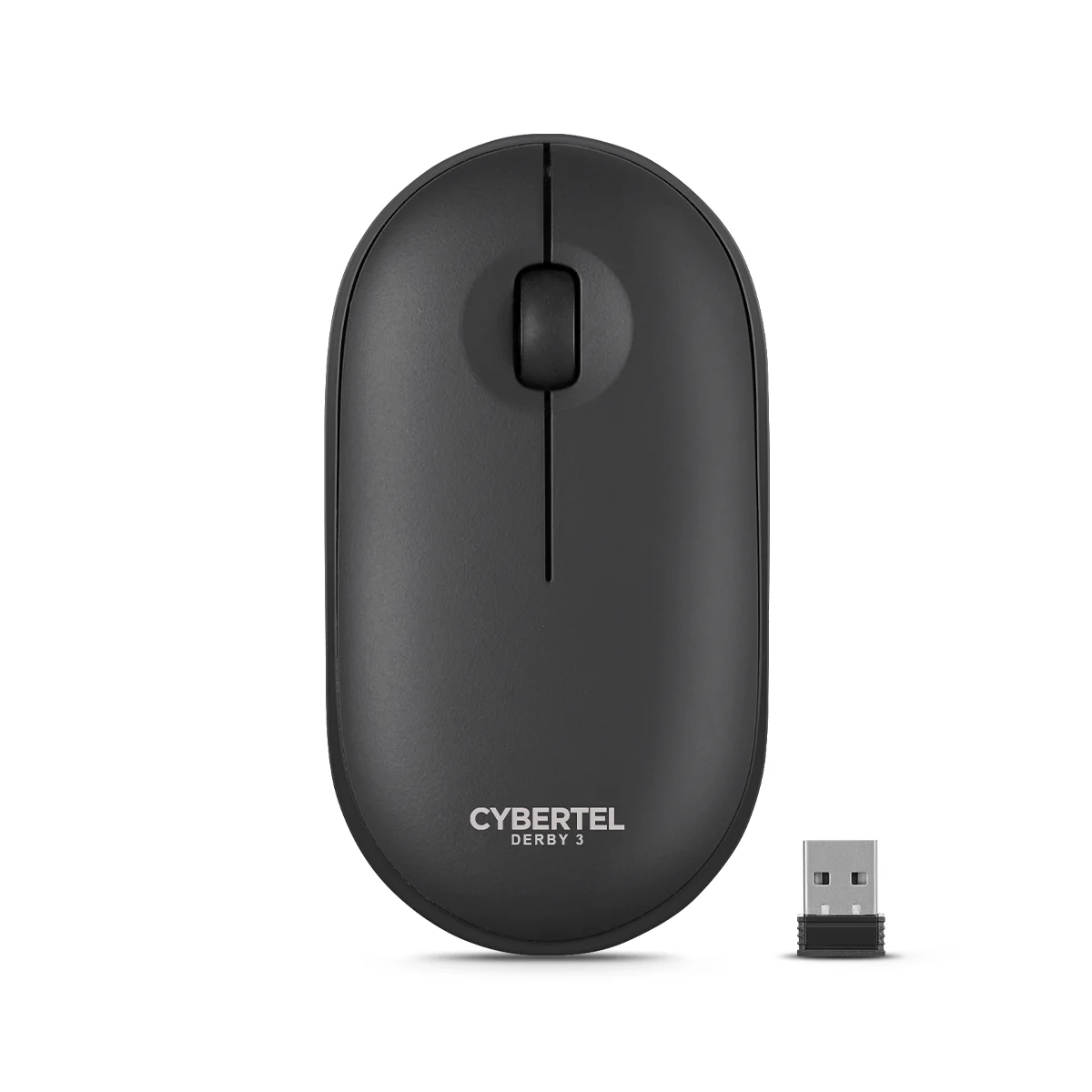 DERBY BLACK CYB M320-3M MOUSE WIFI RECARGABLE CYBERTEL