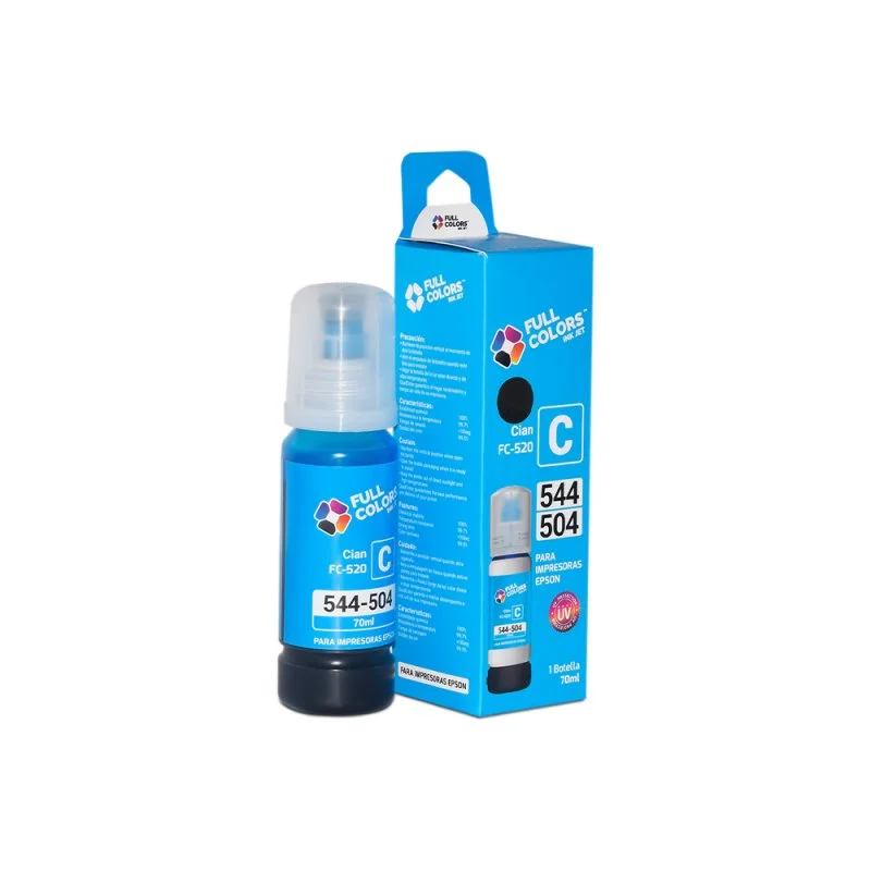TINTA COMPATIBLE FULL COLOR 544-504 CIAN