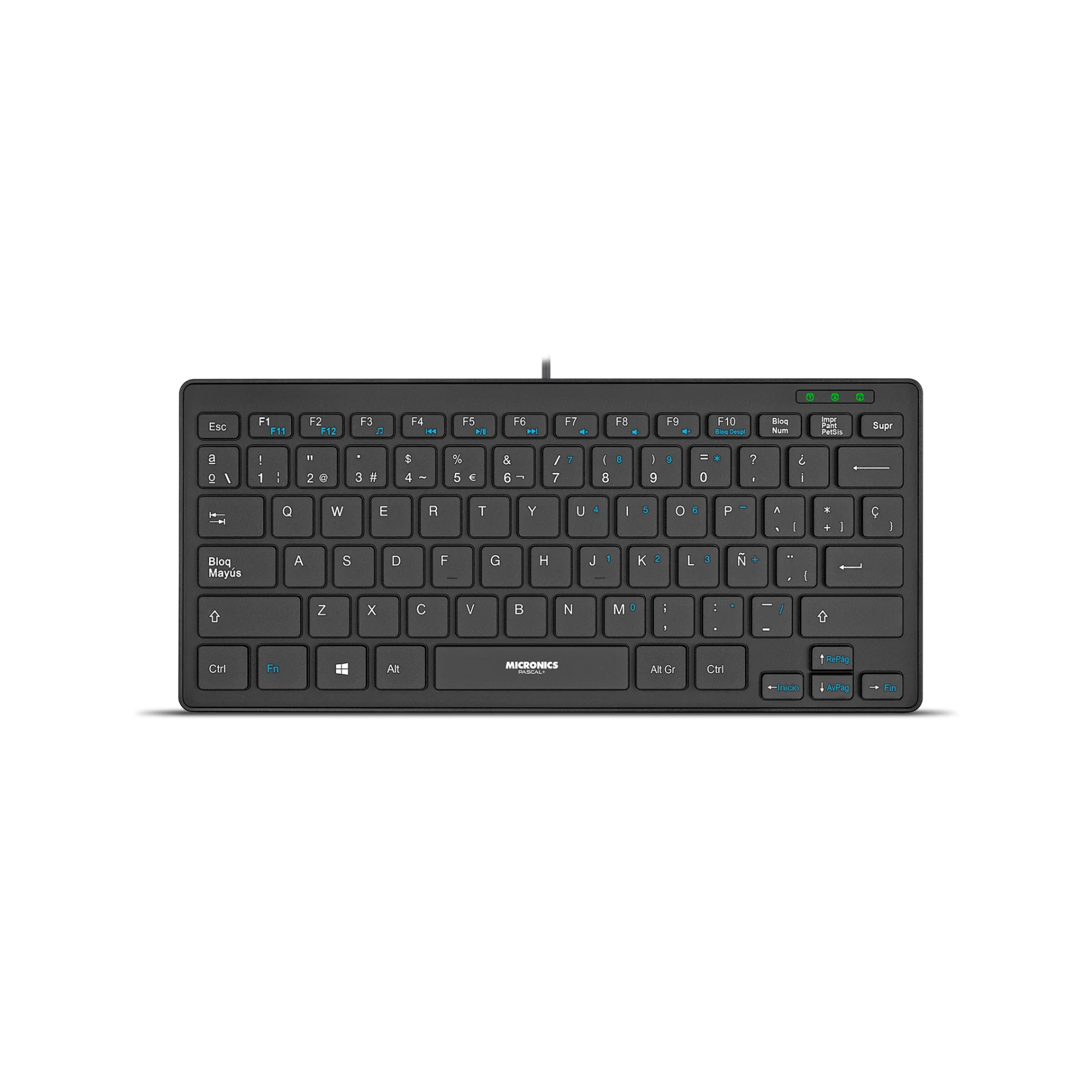 MICRONICS PASCAL TECLADO MULTIMEDIA USB MIC K500