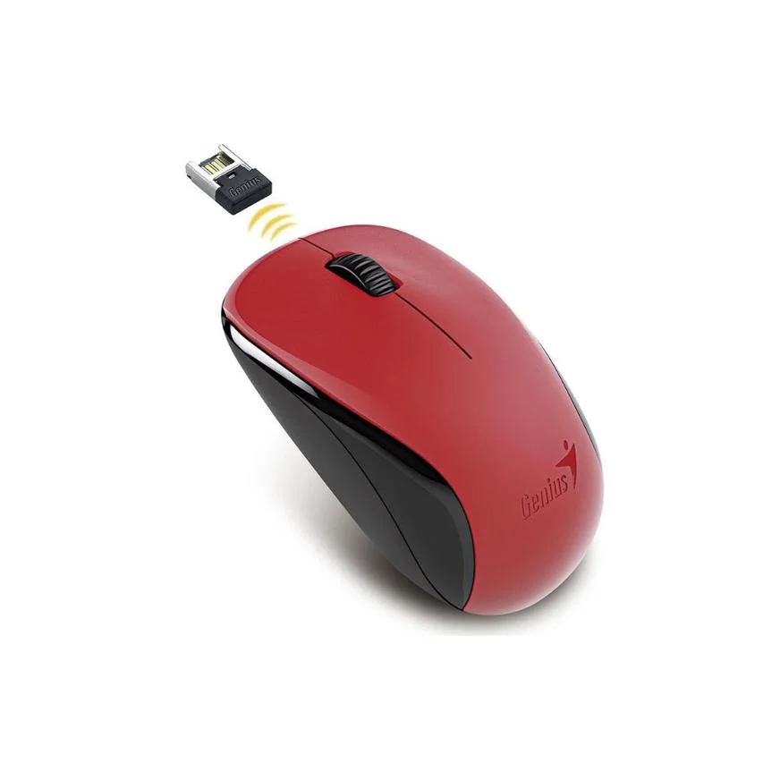 CBTRADE | MOUSE GENIUS NX-7000 INALAMBRICO BLUEEYE ROJO