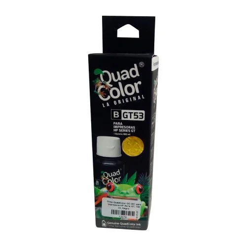 QUADCOLOR: TINTA COMPATIBLE HP SERIE GT QC-321 BLACK