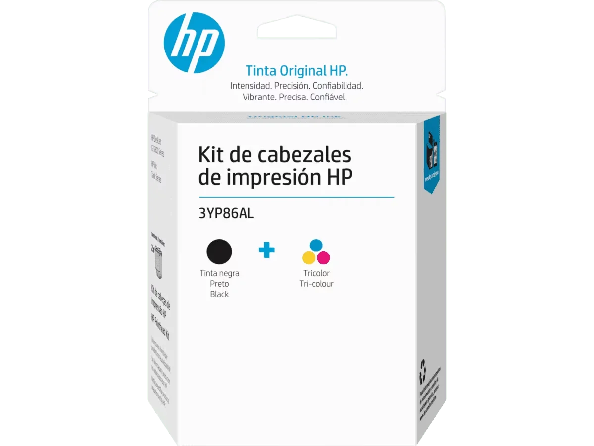 KIT DE CABEZAL HP 3YP86AL BLACK Y TRICOLOR