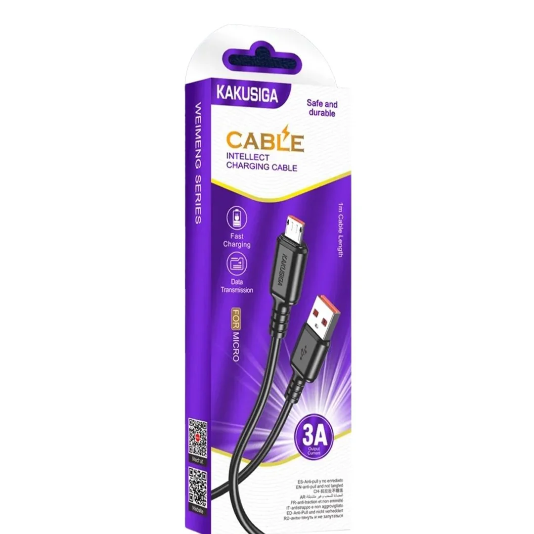 CABLE DE DATOS TIPO MICRO 3A V8 KAKUSIGA