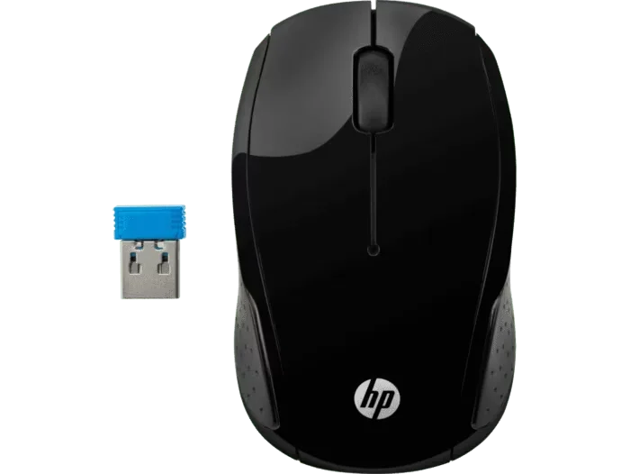 MOUSE HP 200 BLACK WIRELESS X6W31AA#ABL