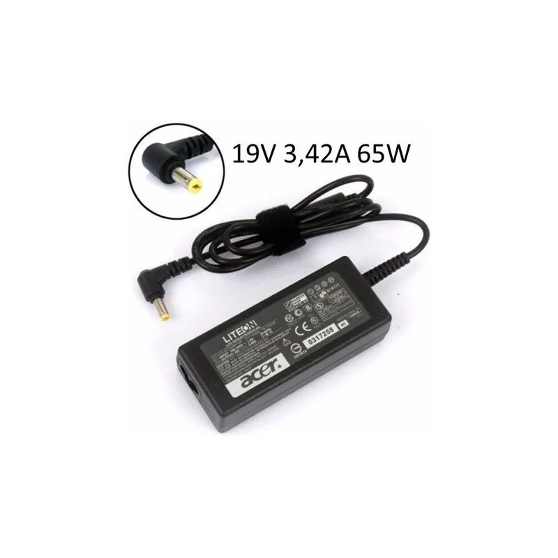 ACER CARGADOR PUNTA AMARILLO GRUESO PARA LAPTOP
