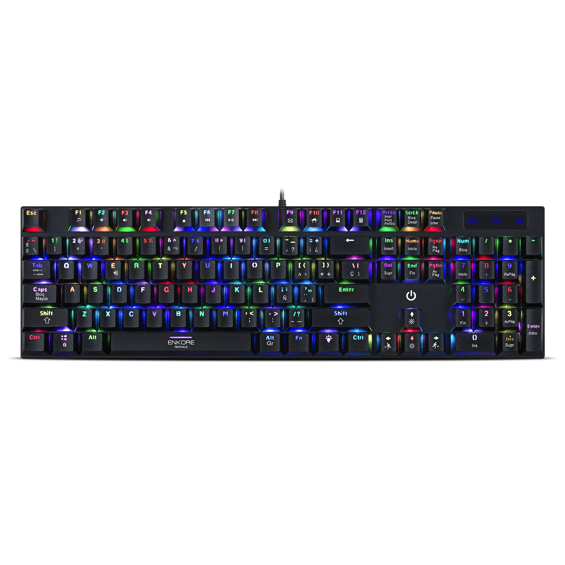 ENKORE - ROYALE ENK1003-5 RGB TECLADO GAMER MECANICO