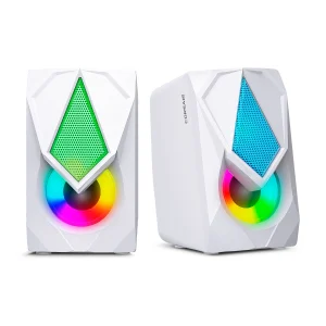 CORSAIR WHITE MIC S309-9W PARLANTE 2.0 RGB 2" MICRONICS