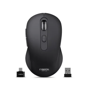 VERTICE BLACK CYB M709-3M MOUSE BT WIFI RECARGABLE CYBERTEL