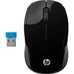 MOUSE HP 200 BLACK WIRELESS X6W31AA#ABL