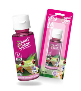 QUADCOLOR: TINTA COMPATIBLE GT52 MAGENTA HP