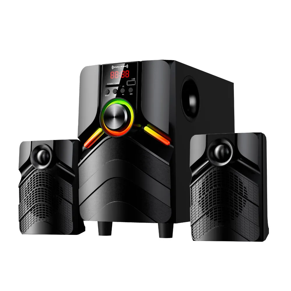 PARLANTE 2.1 HALION ESSEX HA-K45 80W 4" RGB C/R - Imagen 2