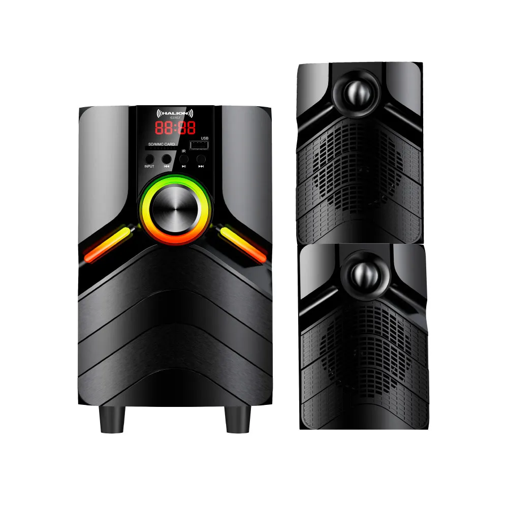 PARLANTE 2.1 HALION ESSEX HA-K45 80W 4" RGB C/R - Imagen 3